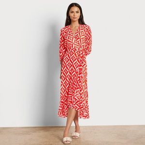 NWT Sam Edelman Geometric Wrap Dress